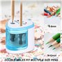 BAIFULAI Taille-Crayon Électrique: Taille-Crayon À Piles Double Trou Pour Crayons de 6-12mm, Aiguisage Rapide Et Efficace, Adapt