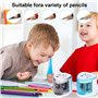 BAIFULAI Taille-Crayon Électrique: Taille-Crayon À Piles Double Trou Pour Crayons de 6-12mm, Aiguisage Rapide Et Efficace, Adapt
