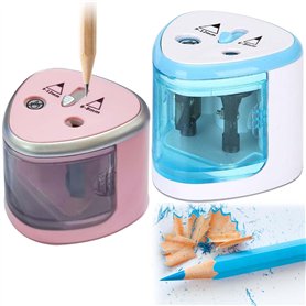 BAIFULAI Taille-Crayon Électrique: 2 Pièces Taille-Crayon À Piles Puissant Pour 6-8mm Et 9-12mm