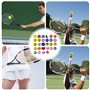 Asfrode Lot de 28 amortisseurs pour raquette de tennis, expressions amusantes, amortisseurs de tennis, pour tous les modèles de 