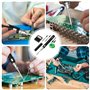 GOMETY Kit de fer à souder, avec batterie USB, 3 températures réglables de 330 ℃ à 450 ℃, 3 pannes à souder, support de fer à so