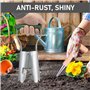 Bulb Planter Lot de 2 planteurs de bulbes avec déclenchement automatique et échelle de profondeur, pour jardins