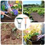 Bulb Planter Lot de 2 planteurs de bulbes avec déclenchement automatique et échelle de profondeur, pour jardins