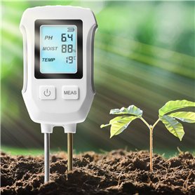 GOMETY Appareil de mesure du sol 3 en 1 - Appareil de mesure du pH du sol