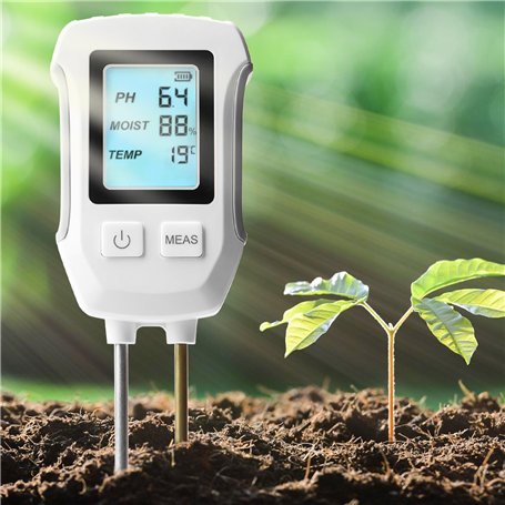 GOMETY Appareil de mesure du sol 3 en 1 - Appareil de mesure du pH du sol