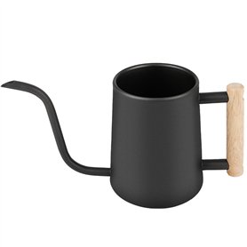 Arrosoir d'intérieur en acier inoxydable noir de 1 l