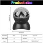Boule disco rechargeable RVB LED haut-parleur Bluetooth boule disco rotative à 360° lampe de fête disco mode musique éclairage d