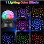 Boule disco rechargeable RVB LED haut-parleur Bluetooth boule disco rotative à 360° lampe de fête disco mode musique éclairage d