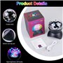 Boule disco rechargeable RVB LED haut-parleur Bluetooth boule disco rotative à 360° lampe de fête disco mode musique éclairage d