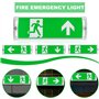 GOMETY Éclairage de secours à LED, éclairage de sortie de secours à LED, éclairage de sortie de secours étanche IP65 avec batter