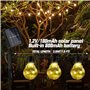 Guirlande Lumineuse Solaire Exterieur 3.5M 10 LED Guirlande Lumineuse Exterieur Etanche Solaire Guirlande Lumineuse Blanc Chaud 