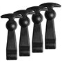 Lot de 4 supports de capot élastiques en caoutchouc pour capot