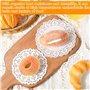 Lot de 280 petits napperons ronds en papier pour gâteau - 24 cm - Blanc - Pour décoration de gâteaux et desserts