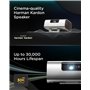 ViewSonic M10 Projecteur laser intelligent RVB portable avec haut-parleur Harman Kardon, argenté