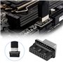 clé de prise de panneau avant USB 3.1 verticale Type-E vers USB 3.0 adaptateur d'en-tête