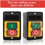 XTVTX 2 pièces Bouton-poussoir AC220V / 380V 10A Bouton-poussoir Imperméable Bouton Poussoir ON/OFF Utilisé pour Machines Textil