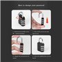 3-Digit Cadenas à Combinaison, Serrure Combinée Imperméabiliser, Métal étanche et Fermoir Combiné en Acier Plaqué