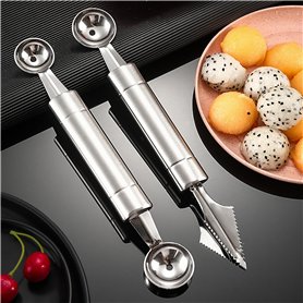 2 Pcs Outil à Découper les Fruits Éplucheur de Fruits Cuillère de Melon