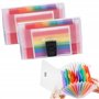 2 Organiseur de Reçus, Trieur Extensible Petit Portable, Organisateur Fichiers Accordéon, A6 Taille 13 Pochettes, pour Chèques, 