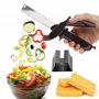 2 en 1 Chopper Cutter & Multifonction Cuisine Aliments Ciseaux Remplacez Vos Couteaux de Cuisine et Planche à Découper