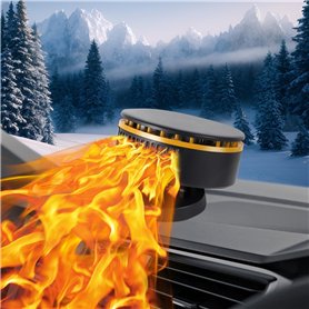 COMBLU Chauffage de voiture portable 12 V 150 W 2 en 1 avec ventilateur de chauffage et de refroidissement rapide avec prise all