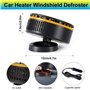COMBLU Chauffage de voiture portable 12 V 150 W 2 en 1 avec ventilateur de chauffage et de refroidissement rapide avec prise all