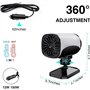 COMBLU Chauffage de voiture pour l'hiver, chauffage de voiture portable, chauffage de voiture, 150 W 12 V, chauffage et dégivreu