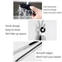 WUXIANM Pinces de cuisine en silicone, pinces à barbecue en acier inoxydable de 9 pouces et 12 pouces, pinces de cuisine avec po