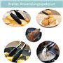 WUXIANM Pinces de cuisine en silicone, pinces à barbecue en acier inoxydable de 9 pouces et 12 pouces, pinces de cuisine avec po