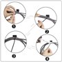 Faburo 100PCS Zip Tie Adhésifs Noir Collier de Serrage Supports Auto-Adhésifs 150mm x 2.5mm, Base de Serre-Câbles avec Attache C