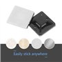 Faburo 100PCS Zip Tie Adhésifs Noir Collier de Serrage Supports Auto-Adhésifs 150mm x 2.5mm, Base de Serre-Câbles avec Attache C