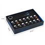 Lot de 19 stylos à plume en verre doré - Pour calligraphie - Avec stylos en verre - Encre colorée - Pour signature manuscrite - 