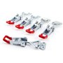 ZKSMNB Loquet à Bascule en Métal, 4pcs GH-4001 Sauterelles de Menuisier Réglable, loquet de Serrage pour Armoire, Porte