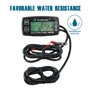 Runleader Jauge numérique de température du moteur, heures d’entretien, tachymètre, remplacement de la batterie et alimentation 