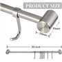 LYTIVAGEN Barre Murale Cuisine, Support Ustensiles de Cuisine en Acier Inoxydable avec 7 Acrochets Amovibles Rail Crochets Barre