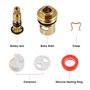 2Pcs Tête a Disques Céramique, DECARETA 1/2" Cartouches Céramique, Universelles de Rechange pour Robinet en Laiton 20 Crans x 53