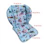Coussin de chaise haute, Amcho Baby Poussette/Chaise haute/Coussin de siège de voiture Film de protection Coussin de chaise haut