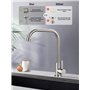 Robinet d'eau froide uniquement Robinet d'évier de cuisine à trou unique SUS304 en acier inoxydable Nickel brossé