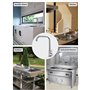 Robinet d'eau froide uniquement Robinet d'évier de cuisine à trou unique SUS304 en acier inoxydable Nickel brossé