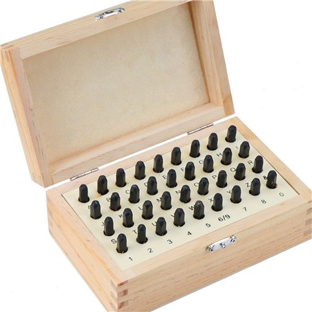WiMas 36Pcs Chiffres et Lettres Kit de Poinçons