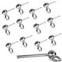 My-Bead 5 Paires Clous d'oreilles Boule Ø 3mm Argent 925 sans Nickel hypoallergénique Qualité par bijoutier DIY