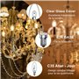 Luxvista Halogènes E14, 28W C35 E14 Ampoule à Bougie Halogène Dimmable Blanc Chaud 2700K, Lampe Halogène SES Petite vis Edison p