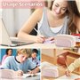 YIUWOD Trousse Triple Compartiment - Trousse Scolaire Rose - Trousse à Crayons - avec 3 Compartiments, Grande Capacité,Peut Cont