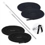 Yistoi 4 Pieces Cordon Rechange pour Sweat à Capuche 150 CM Cordon pour Bas Jogging Cordons Rechange de Serrage pour Les Pantalo