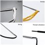 Yistoi 4 Pieces Cordon Rechange pour Sweat à Capuche 150 CM Cordon pour Bas Jogging Cordons Rechange de Serrage pour Les Pantalo