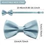 AUSUAYA Tuxedo M-B-T6 Ensemble de mouchoir de poche pour homme, design unisexe avec nœud papillon et mouchoir pour mariage ou af