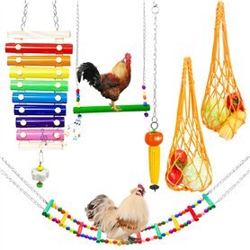 Lot de 6 jouets pour poulailler