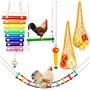 Lot de 6 jouets pour poulailler