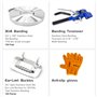BAUSATZ Kit de boucles de cerclage d'emballage - Outils de tendeur - Kit de cerclage - Boucles de cerclage - 1,9 cm x 30,5 m - L
