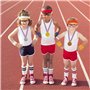 ZWZNBL 15 pièces de médailles pour Enfants, médailles en Plastique, médailles gagnantes, récompenses de compétitions Sportives p